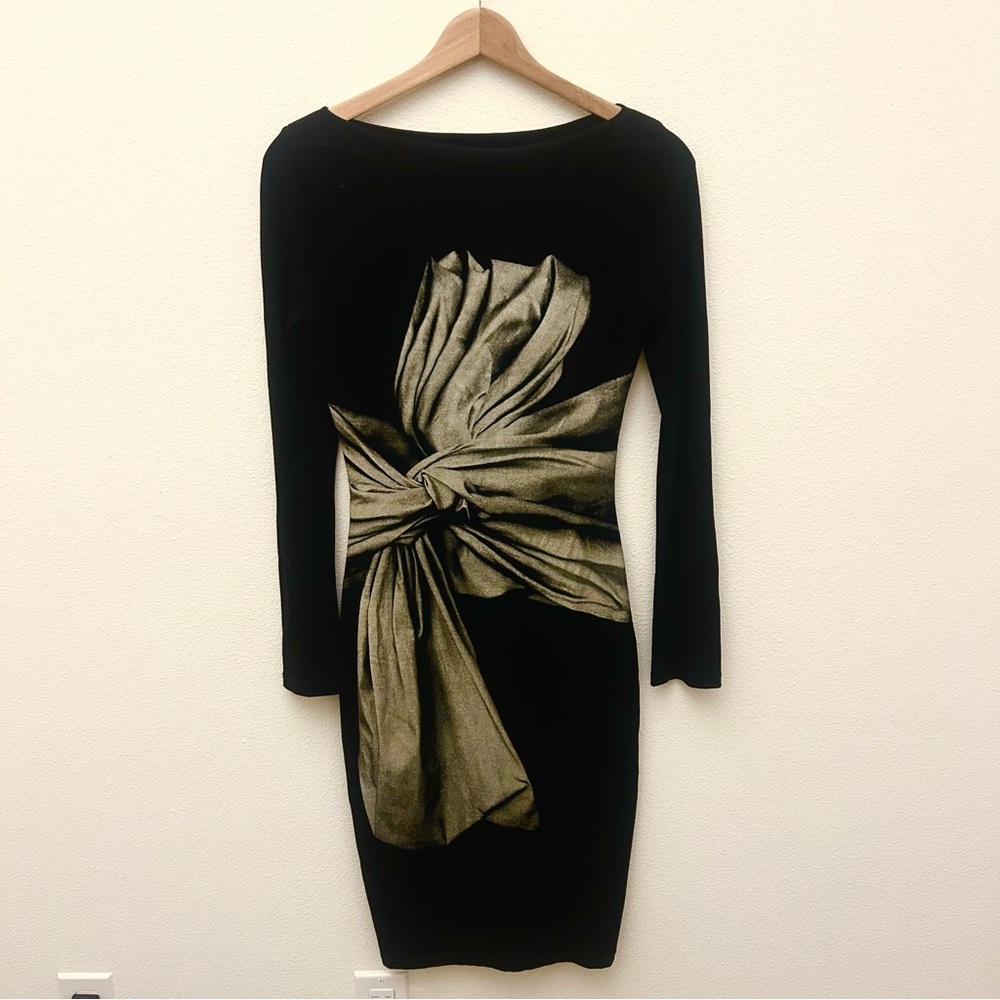Graphic Bodycon Dress — Size S (3/4) — Spanish Designer